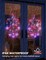 2 Pack 4th of July Window Lights,12IN 73LED Red White and Blue Star Lights